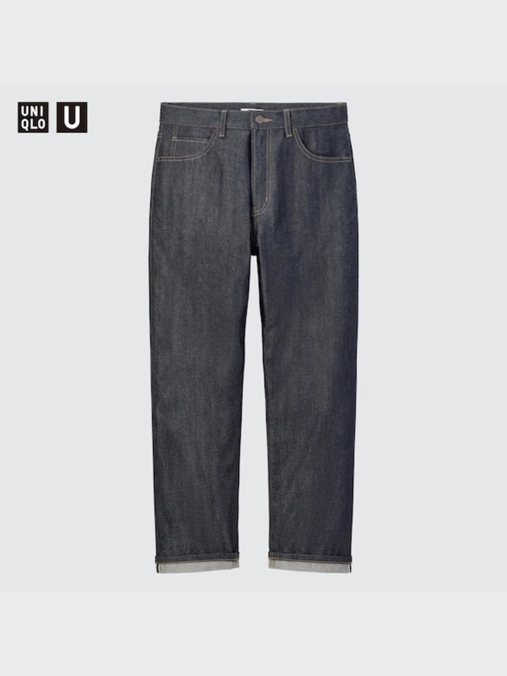 Uniqlo Men's Slim Straight Dark Indigo Jeans